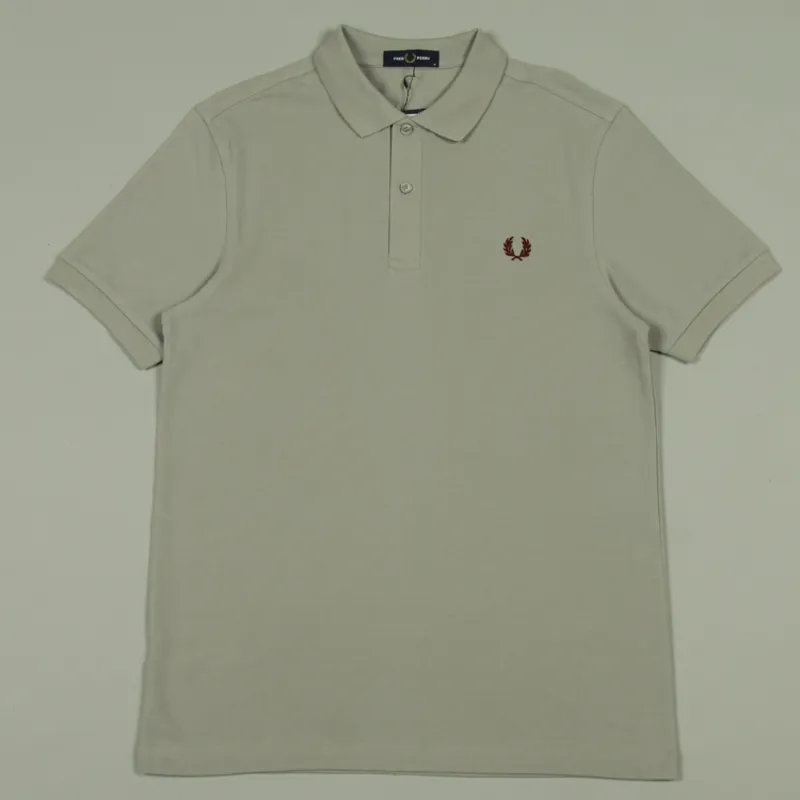 Fred Perry Plain Polo Shirt M6000 - Limestone